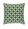Tiwari Home 22" Jungle Green and White Woven Square Throw Pillow
